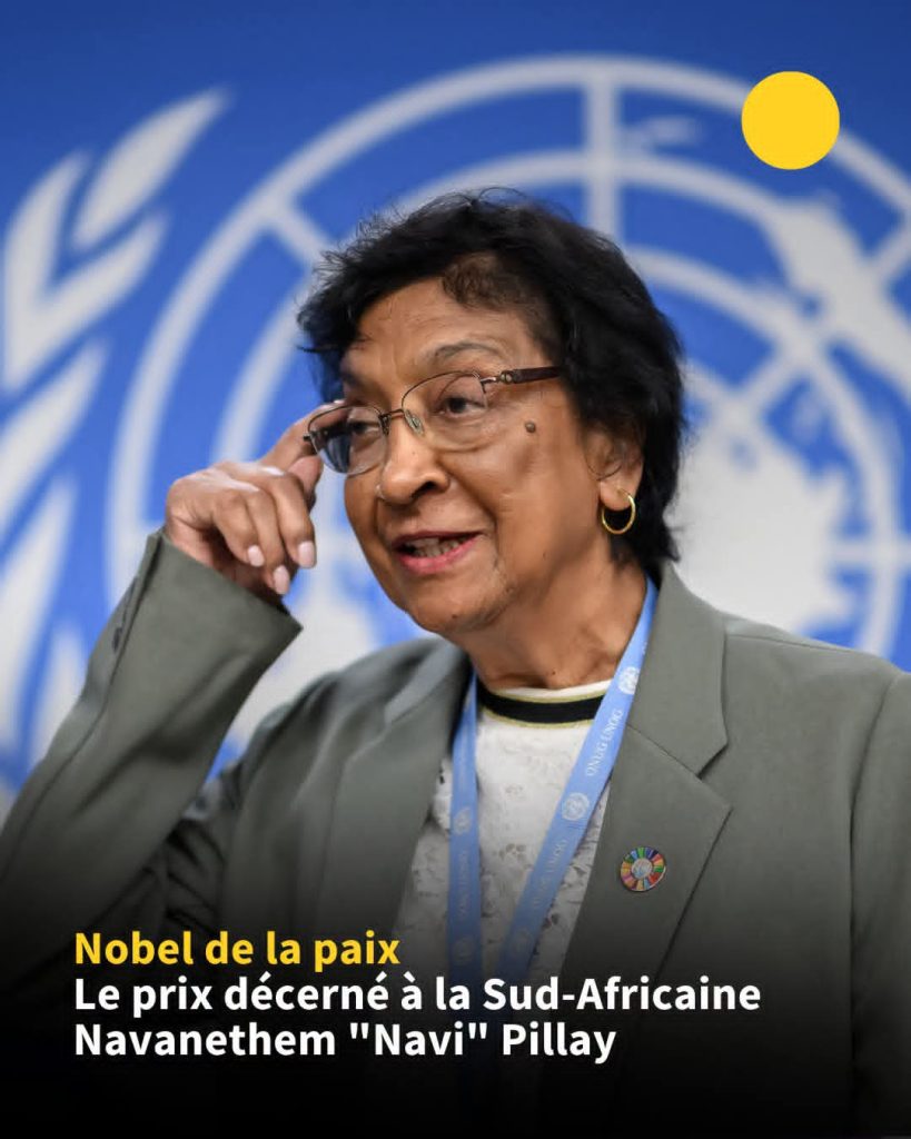 Nobel de la paix 2026 Navi Pillay