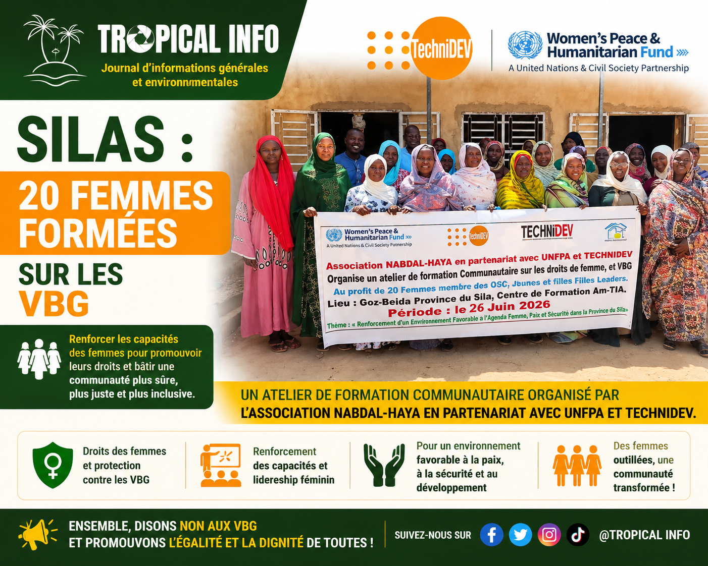 SILAS 20 FEMMES FORMÉES SUR LA VBG